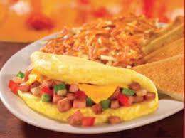 Western Omelet · Omelet with diced ham, American cheese, green peppers, onions and tomatoes.