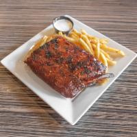 Full Rack Ribs · 12-14 bones of pure BBQ BLISS! 

HAND MADE FROM SCRATCH! Tender, Juicy with the rib meat fal...