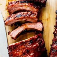 BBQ RIBS · Ribs with garlic toast