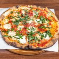 Roma Pizza · Thin crust, buffalo mozzarella, basil and tomato sauce.