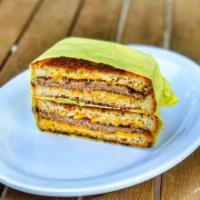 Patty Melt · Is it a sandwich? Is it a burger? It's both! Burger Patty with Grilled Onions and Cheese, sa...