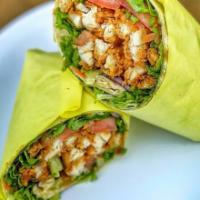 Crispy Chicken Salad Wrap · Crispy Chicken Tenders Wrapped with Green Leaf Lettuce, Tomatoes, Cheese, and your choice of...
