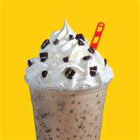 Oreo Cookie Chocolate Shake · Thick and creamy shake made with tastee freez soft serve, chocolate syrup, and Oreos.