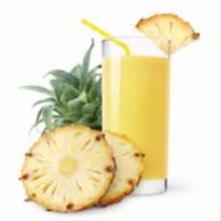 FRESH PINEAPPLE BANANA SMOOTHIE · Fresh Pineapple and Banana, blended with ice