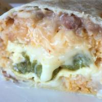 Chile Relleno Burrito · Served with bean, sour cream and cheese.

