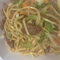 M2. Lo Mein · Your choice of chicken, beef or pork (shrimp extra) stir fry soft noodles.