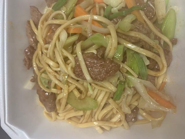 M2. Lo Mein · Your choice of chicken, beef or pork (shrimp extra) stir fry soft noodles.
