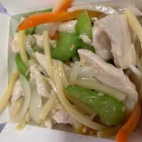 M3. Chow Mein · Fresh vegetables in a light sauce served with crunchy noodles. Your choice of chicken, beef ...