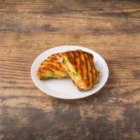 1. Chicken Chipotle Panini · Grilled chicken, fresh mozzarella cheese, avocado, cilantro and chipotle sauce.