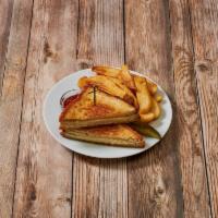 Kids Grilled Cheese with Fries · 