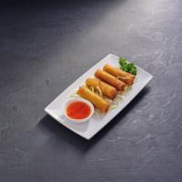 Lumpia (Veggie) Appetizer · Philippino style spring roll (4 pieces).