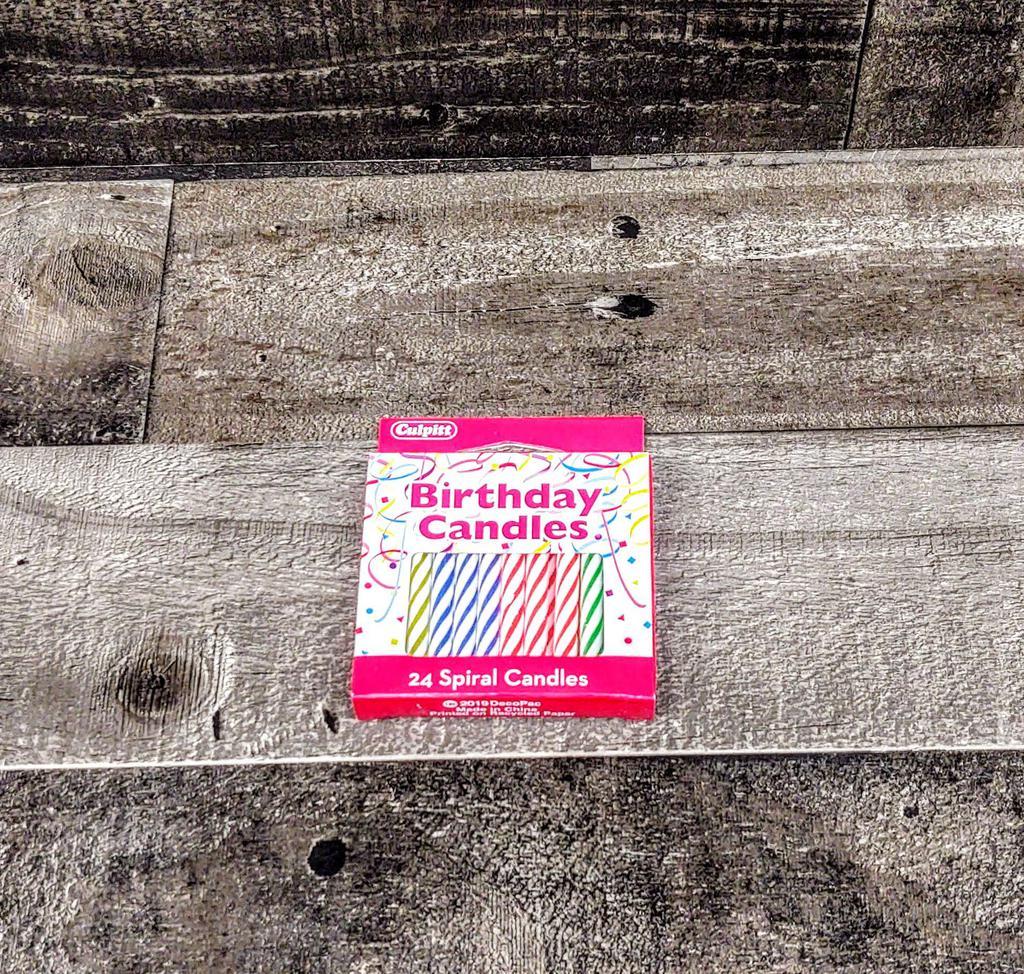 24 Pack of Birthday Candles · 