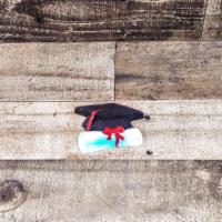 Large Graduation Cap & Diploma Sugar · 