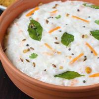 Curd Rice · Yogurt rice mixed with south indian tempering.