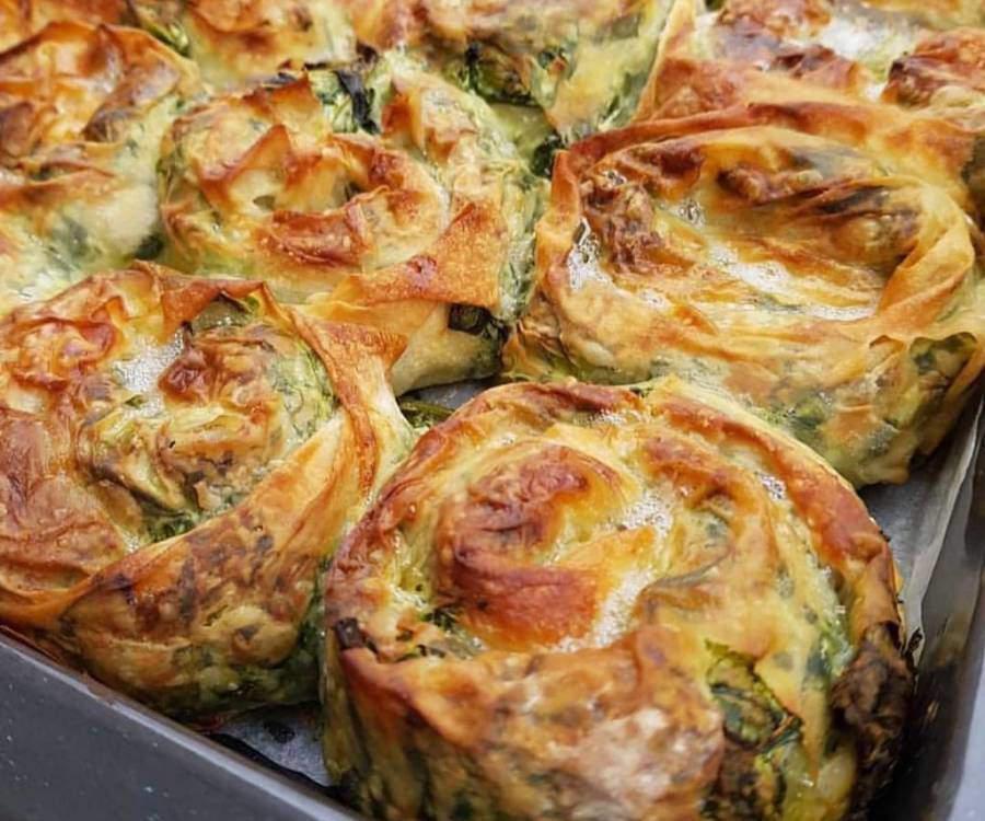 Spinach Pie  · Spinach, cnacoa, dill and feta cheese.