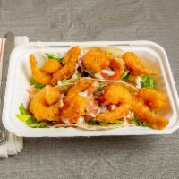 2 shrimp  taco · 2 fish tacos. Lettuce tomato onion persaly