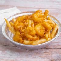 15 Shrimp with fries · 15 piece large shrimp, with fries or rice or salad.