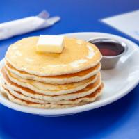 Mini Buttermilk Pancakes · 6 pieces. Organic maple syrup. Add fresh blueberries for an additional charge.
