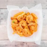 Shrimp Basket  · 7 jumbo perfect fried shrimp served with golden French fries
