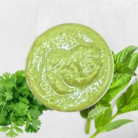 Green Chutney · A blend, made from cilantro, mint leaves, and cumin with a hint of lemon juice.
