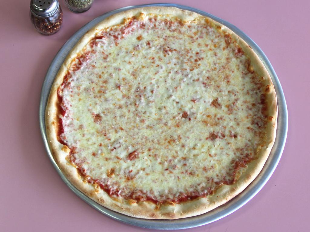 Plain Sauce and Cheese Pizza · 