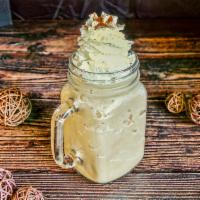Cafe Blast · Coffee drink with a touch of ice cream.
Whip cream and cinnamon on top