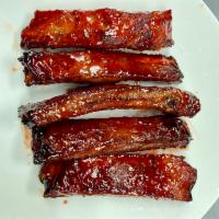 18. BBQ Spare Ribs · Small(4)  Large(8)
Ribs that have been broiled, roasted, or grilled. 