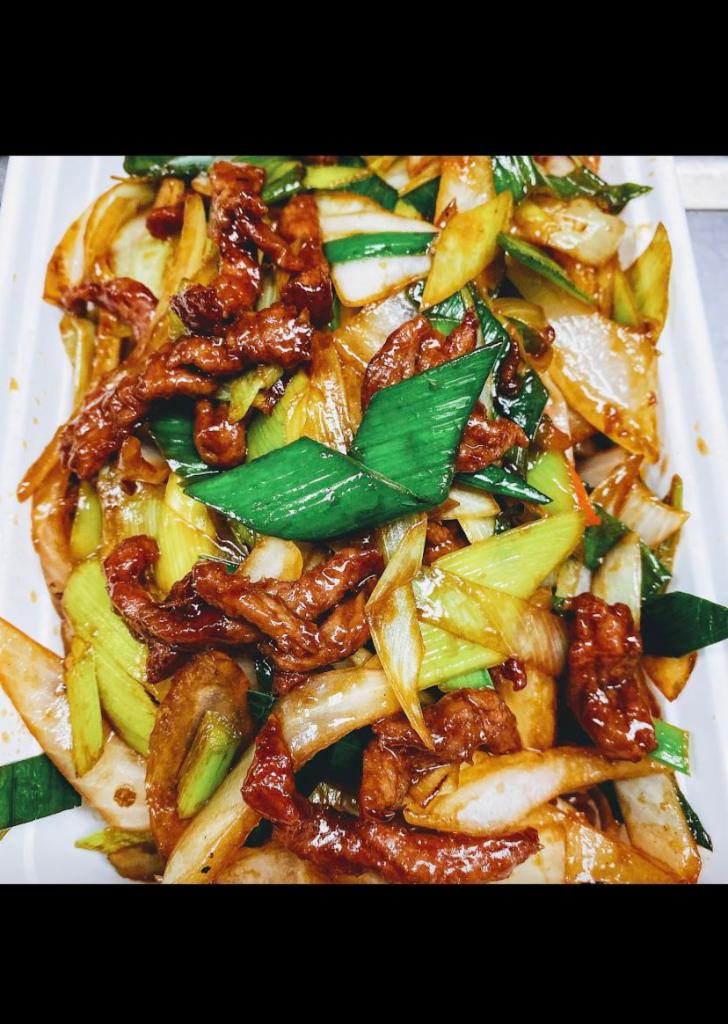 109. Large Mongolian Beef · Hot and spicy.