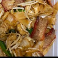 49. Roast pork Chow Fun · Stir fried vegetables and noodles.