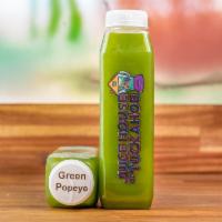 Green Popeye Juice · Spinach, kale, cucumber, pineapple, apple.