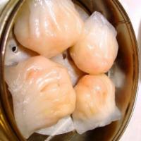 1b. Shrimp Dumplings · 6 pieces.