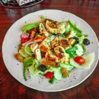 Grilled BBQ Chicken Salad · Cajun or honey mustard. Served with choice of dressing.