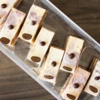 2 Pack Tiramisu Cake Strips · Ladyfingers soaked in coffee syrup, filled with vanilla mascarpone cheese, chocolate mousse ...