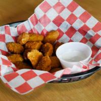 Jalapeno Corn Nuggets · 6 oz. of deep-fried jalapeno corn nuggets stuffed with creamy corn cheddar cheese and jalape...