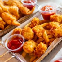 Fried Scallops Fried Basket · 8 pieces. Battered, hand-breaded, and deep-fried sea scallops.