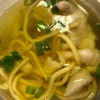 3. Chicken Noodle Soup · Served with crispy noodles.