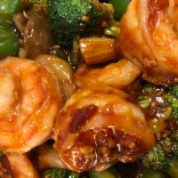 127. Shrimp with Garlic Sauce · Served with choice of rice. Hot and spicy.