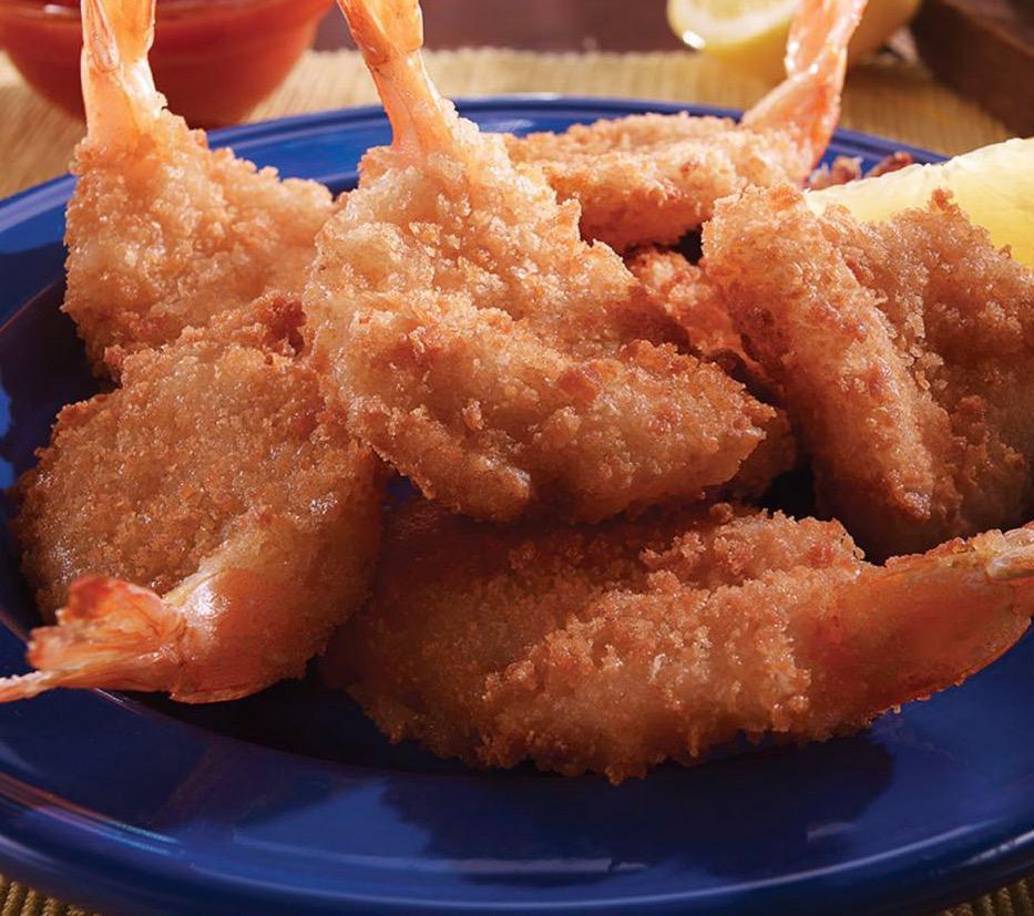 Fried golden shrimp (10) · Cooked in oil.