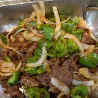 103. Beef with Green Pepper · 