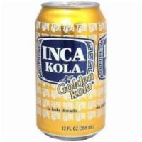 SODA INCA COLA · The golden carbonated beverage 12 fl. oz