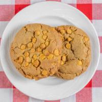 Salty Dog Cookie · Giant gourmet butterscotch cookie. Fan-favorite! Butterscotch chips, sprinkled with pink Him...