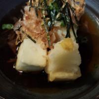 Agedashi Tofu · Deep-fried tofu with dashi sauce.