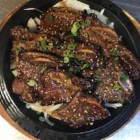 Short ribs · with rice and miso soup.