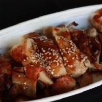 Chicken Teriyaki · Chicken glazed in a soy based sauce. 