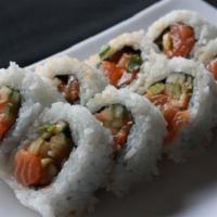 Spicy Salmon Roll · In: spicy salmon and cucumber.