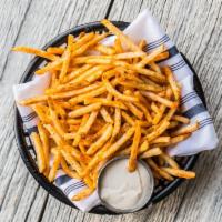 Boardwalk Fries · Malt vinegar aioli. Vegetarian.