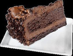 Chocolate Mousse Cake · Rich chocolate mousse served over a decadent chocolate layer cake, topped with creamy chocol...