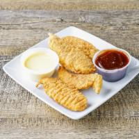 Chicken Tenders · With dipping sauce.