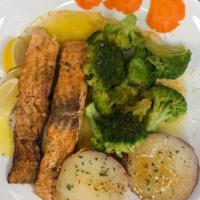 8-10 oz. Grilled Salmon Plate · 