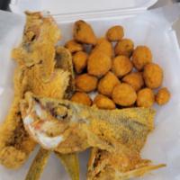 11. Fresh Whole Snapper Combo · One 3/4 lb. Mild tasting red fish.